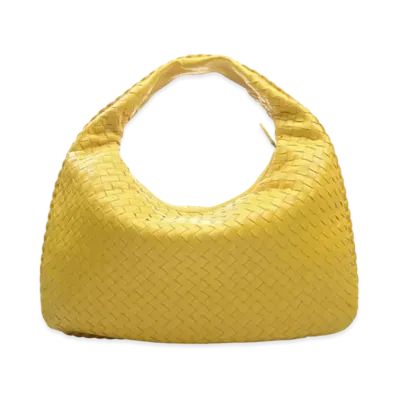 Bottega Veneta Lambskin Hand Bag "Yellow"