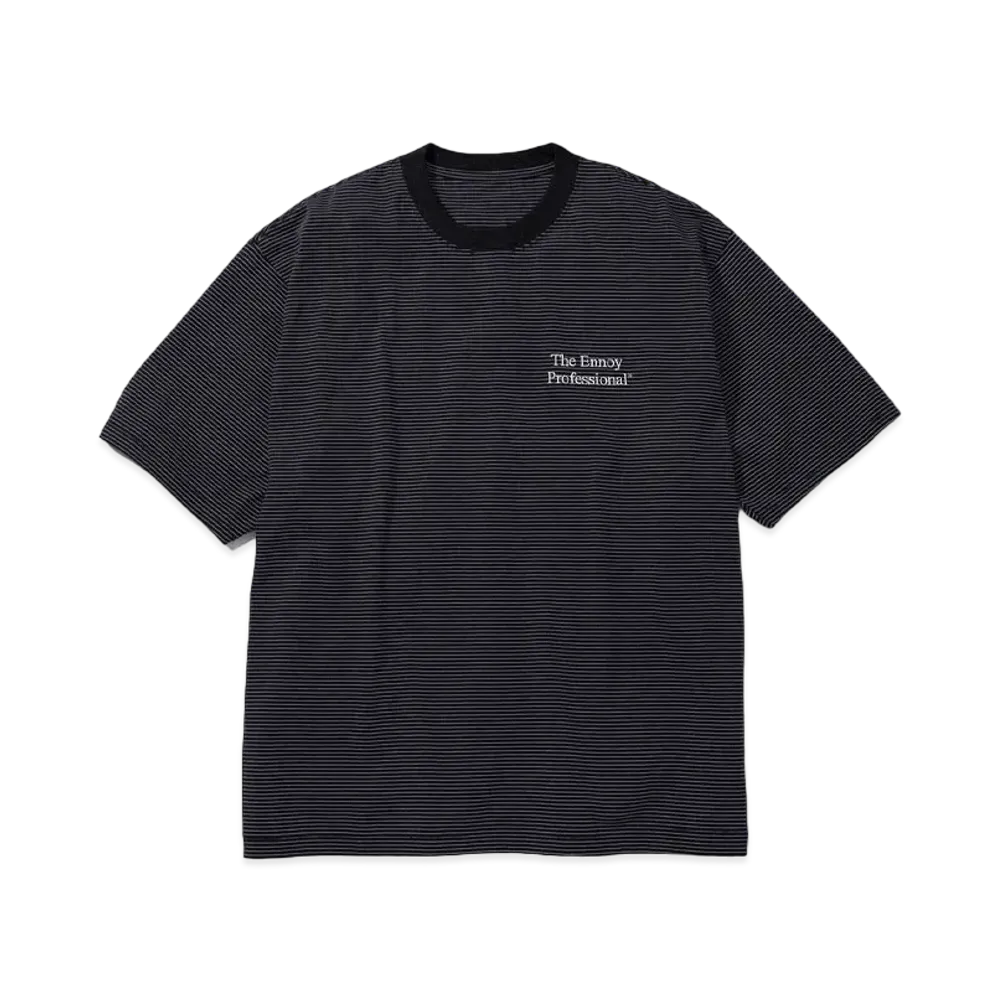 ENNOY 22SS S/S Border Tee "Black" SS22BRENCT05AM