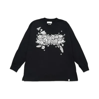 FACETASM BANDANA LOGO SLEEVE TEE "BLACK"