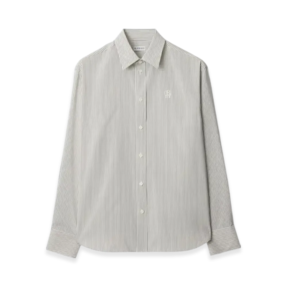 Burberry Stripe Silk Shirt "Magnet"