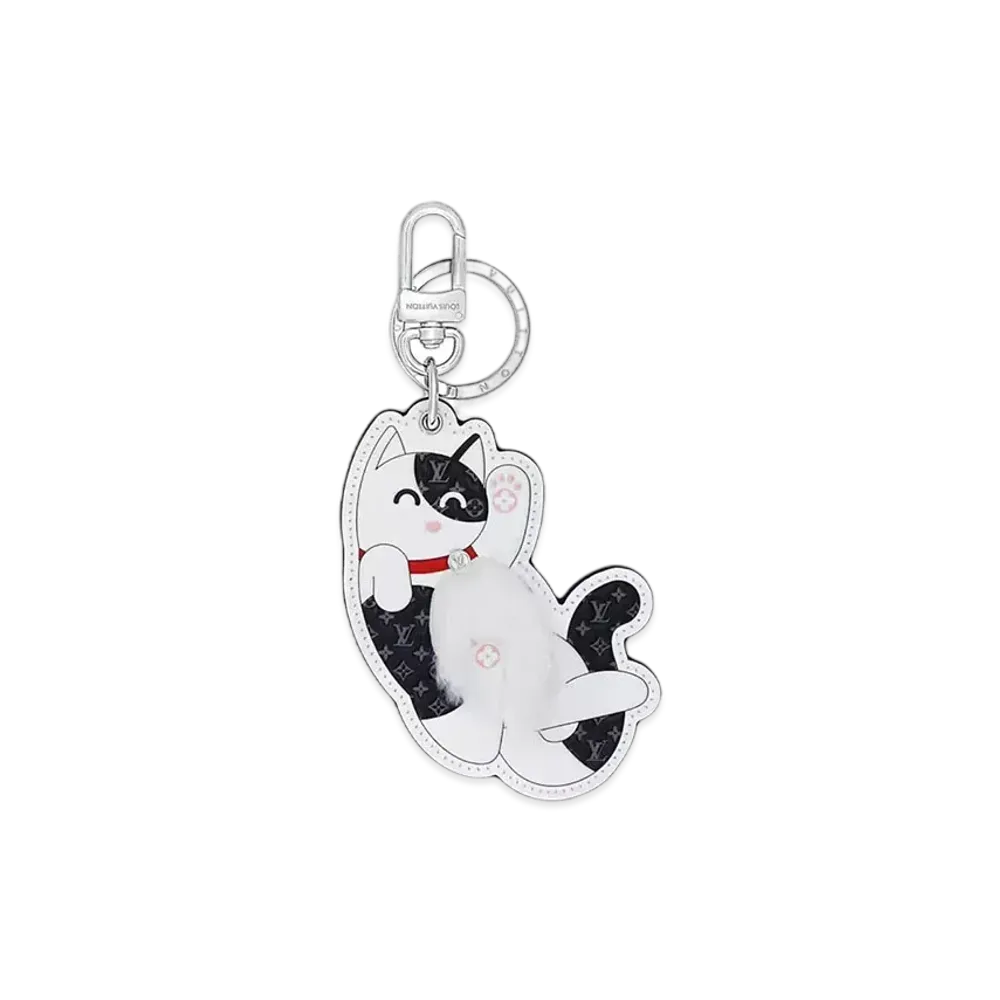 Louis Vuitton LV Cat Figurine Key Holder and Bag Charm "Multicolore"