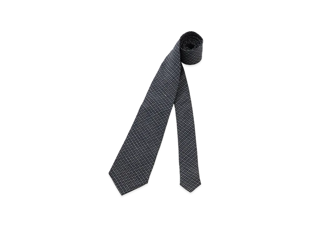 visvim Necktie Santome Check "Navy"