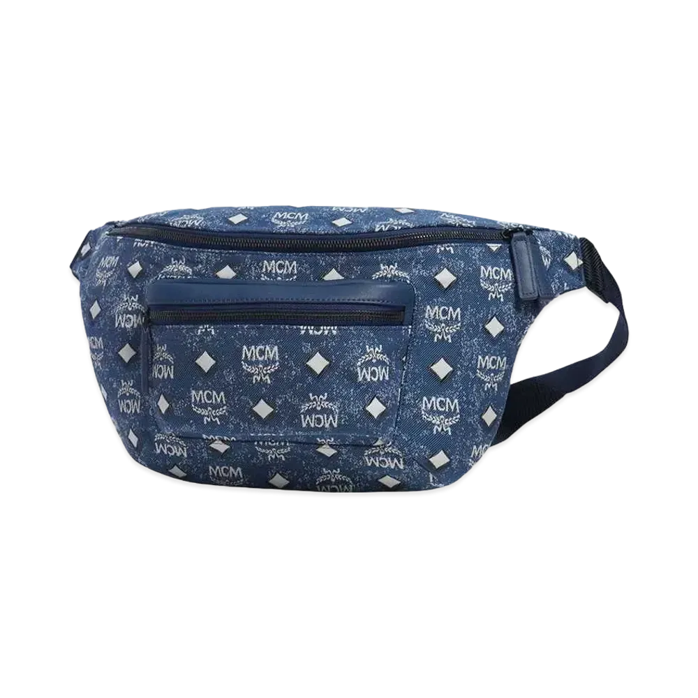 MCM FURSTEN BELT BAG "DENIM"
