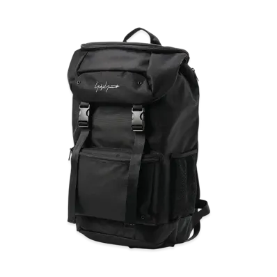 Yohji Yamamoto POUR HOMME YY Signature Nylon Backpack "Black"