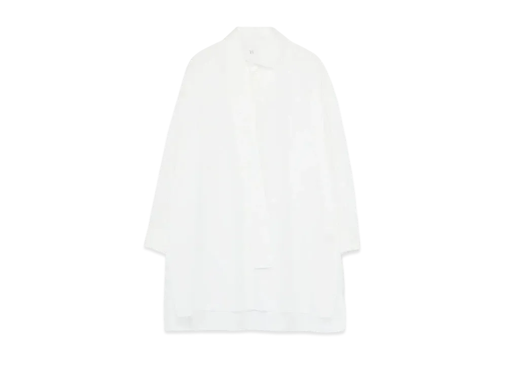 Yohji Yamamoto Y's BROAD RIGHT LONG BLOUSE "White"