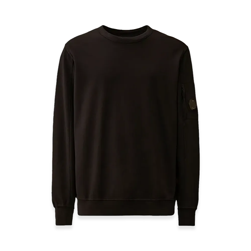 C.P. Company Light Fleece Crewneck Sweatshirt "Black"