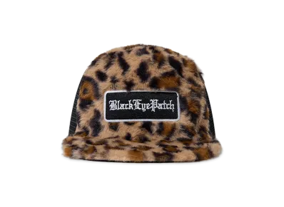 BlackEyePatch Faux Fur Leopard Patterned Trucker Cap "Leopard"
