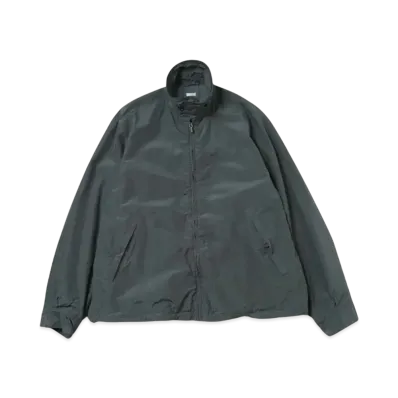 A.PRESSE Silk Taffeta Coach Jacket "Dark Green"