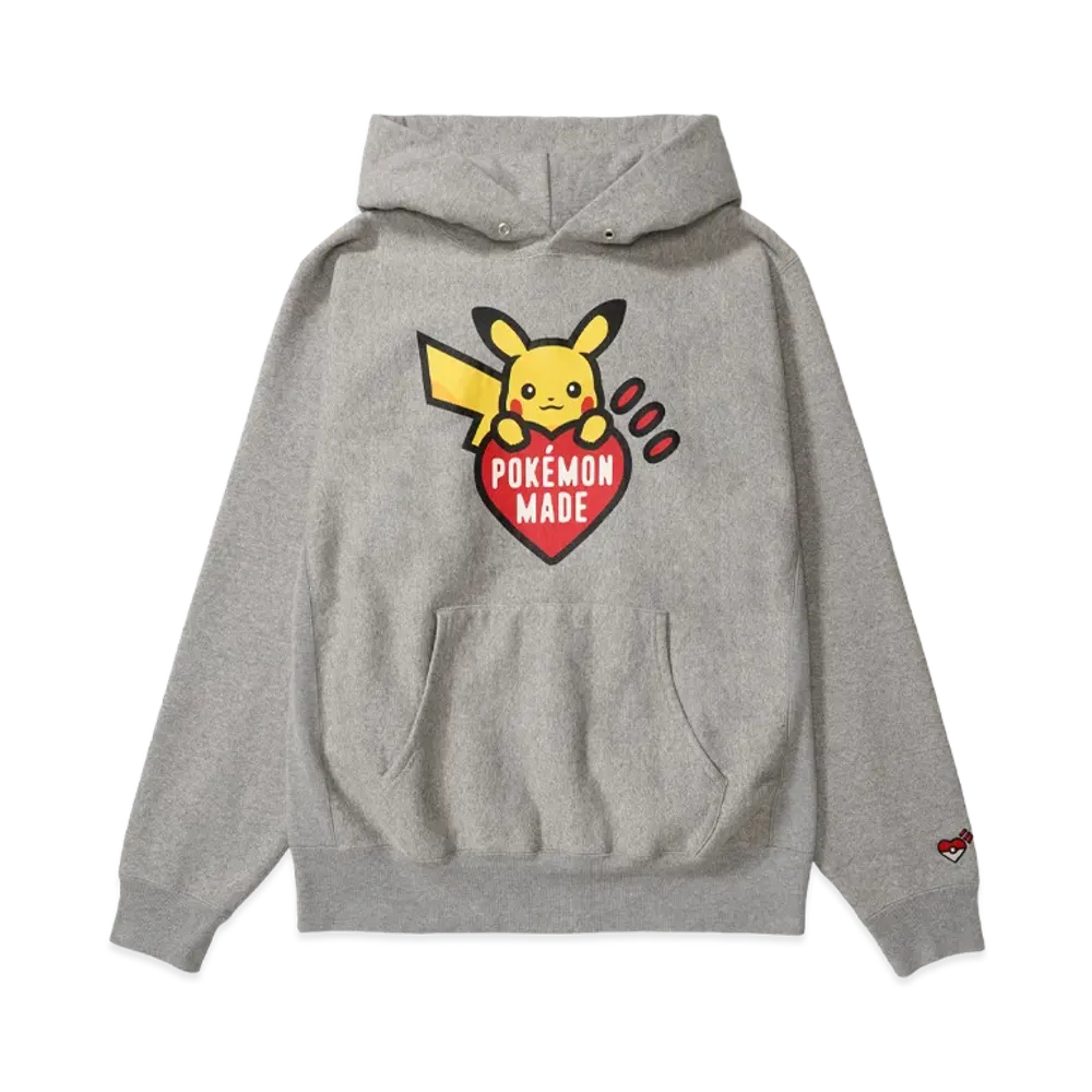 HUMAN MADE x Pokemon Made Heavyweight Hoodie (Pikachu) "Gray"