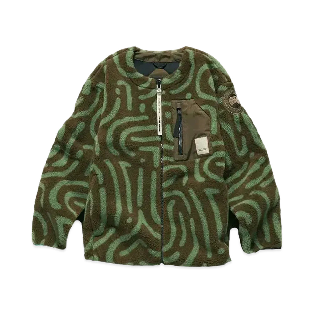 CANADA GOOSE X NBA X SALEHE BEMBURY KELOWNA BOREAL FLEECE "Military Green"