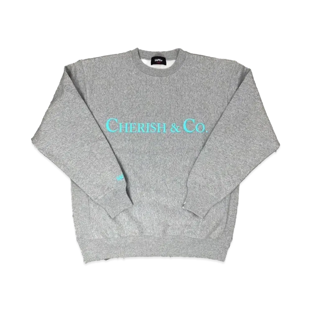 SAPEur Cherish&co Crewneck Sweat "Gray"