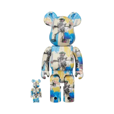 MEDICOM TOY "BEARBRICK" Jean-Michel Basquiat 12Th Ver. 100% & 400%