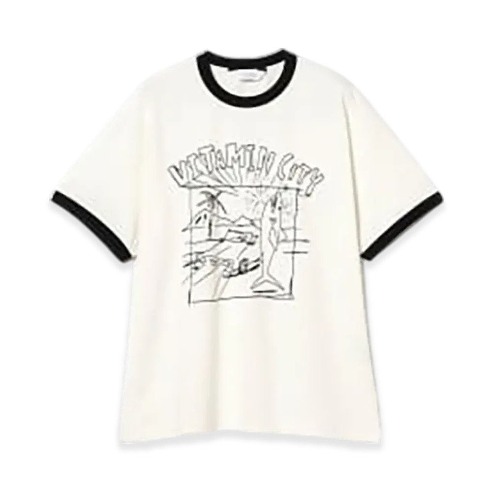BEAMS Future Archive x Sasquatchfabrix x Tokyo Vitamin / Vitamin City Trim T-Shirt "Black"