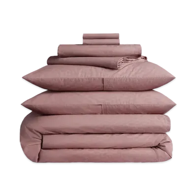 Kith x Parachute Percale Bedding Set "Dusty Mauve"