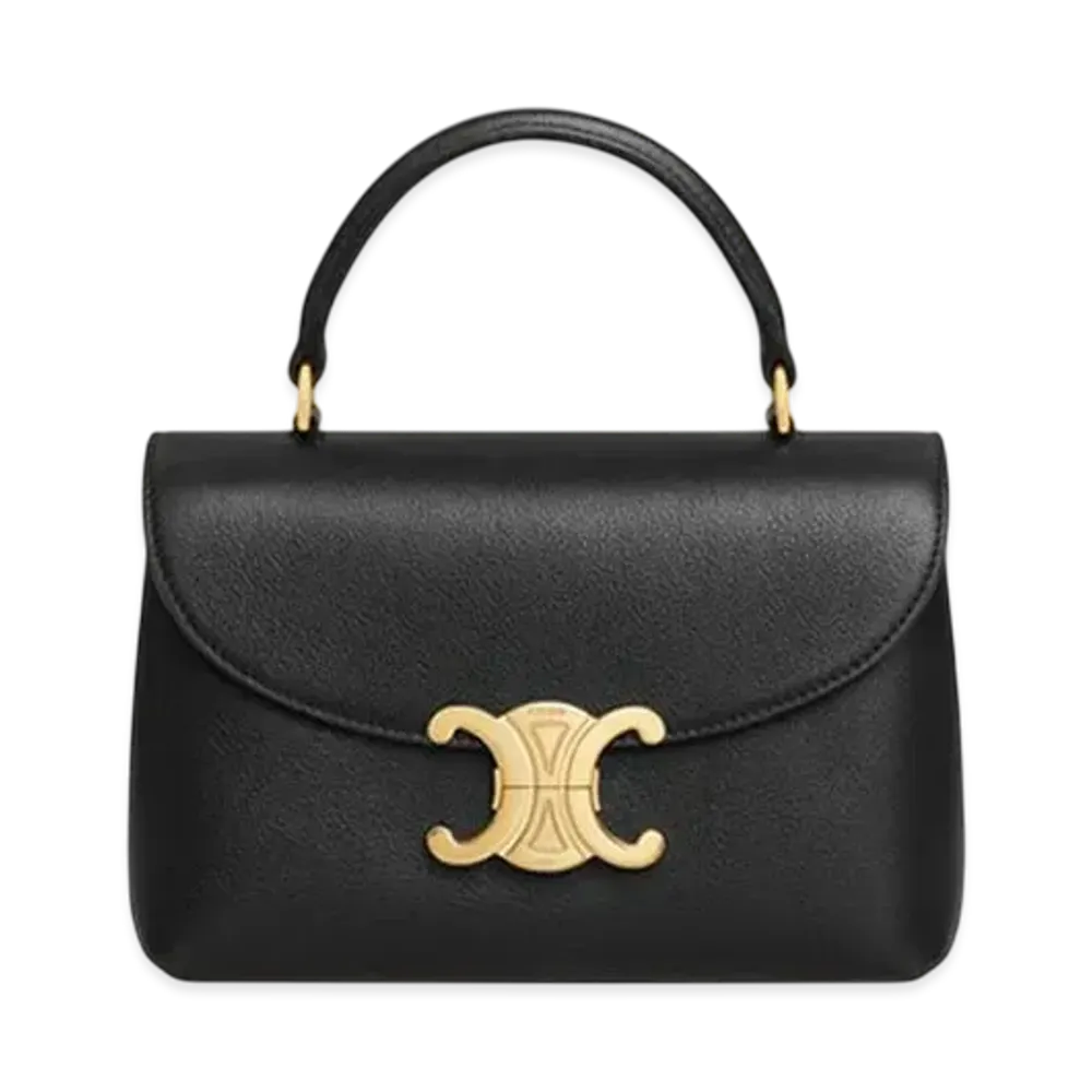 CELINE Teen Nino Bag in Supple Grained Calfskin "Black"