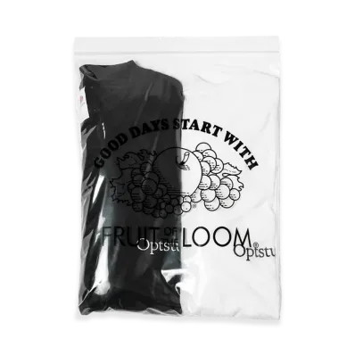 Optstuff x FRUIT OF THE LOOM 2-Pack Long-Sleeve Tee "Black/White"