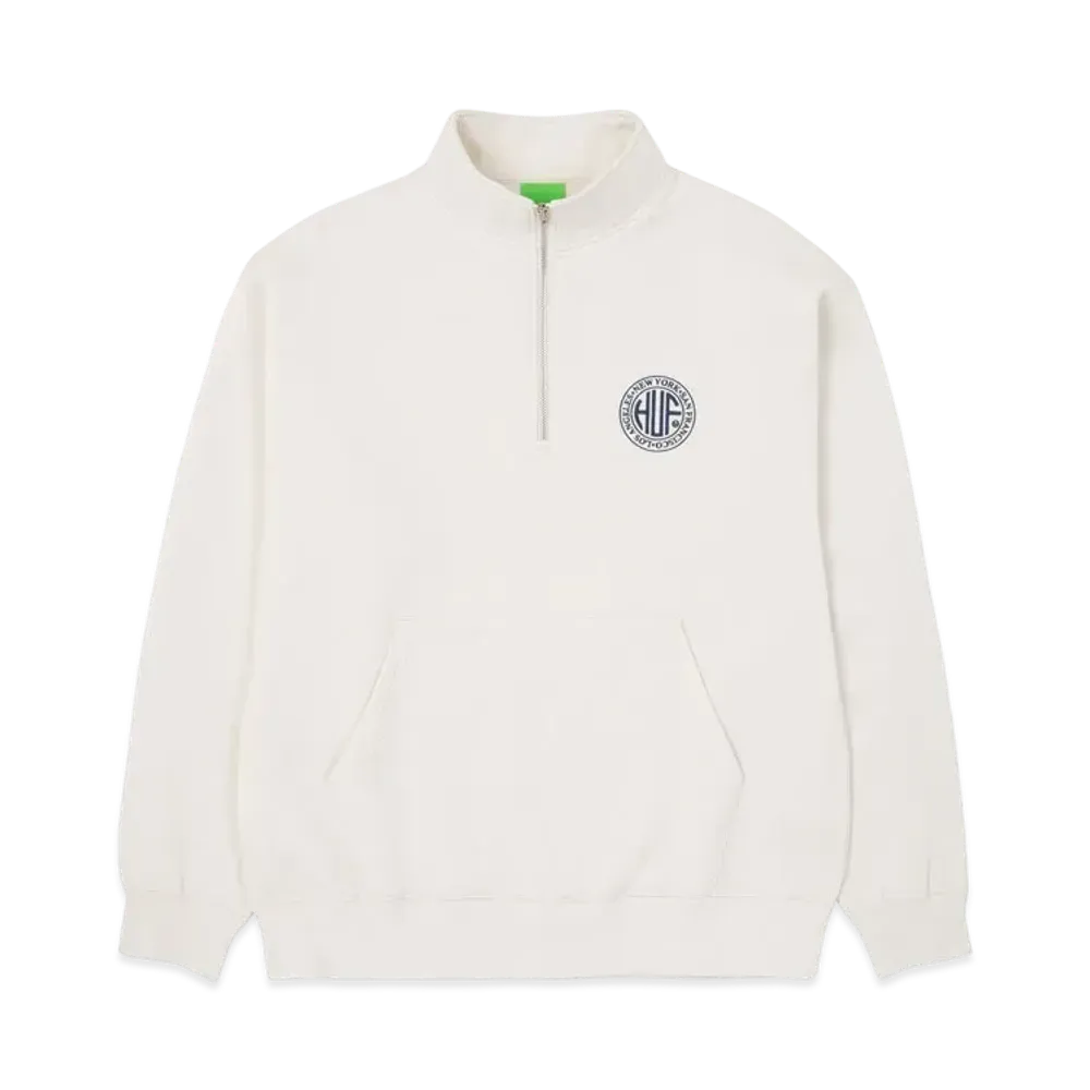 HUF Regional Half Zip Fleece "Off White"