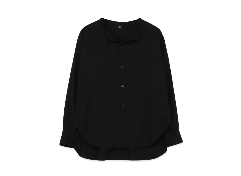 Yohji Yamamoto Y's TWILL CUT OUT COLLAR BLOUSE "Black"