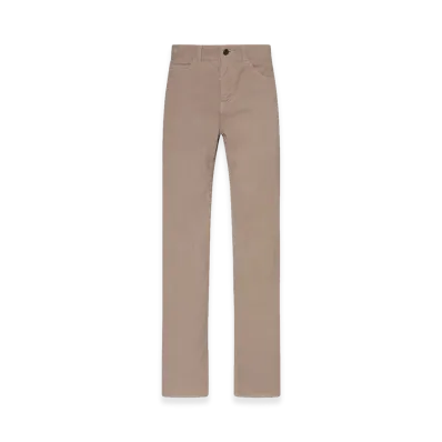 The Row Women's Carlyl Cotton Pants "Light Pebble"