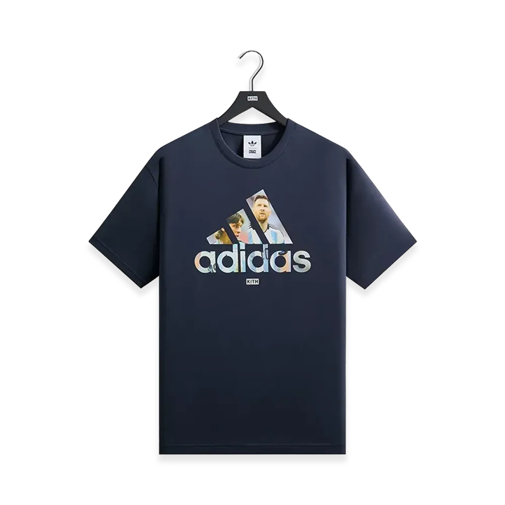 Kith x Lionel Messi x adidas Football Graphic Tee "Night Navy"