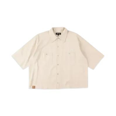 WIND AND SEA A32 H/S Cut-Off Work Shirt "Beige"