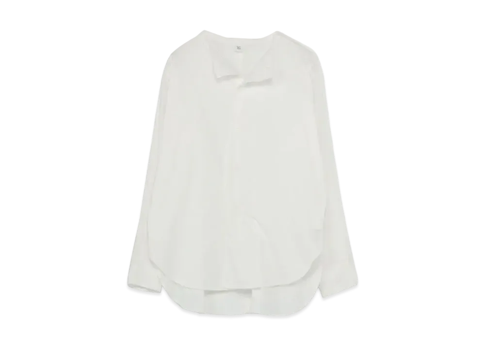 Yohji Yamamoto Y's TWILL CUT OUT COLLAR BLOUSE "White"