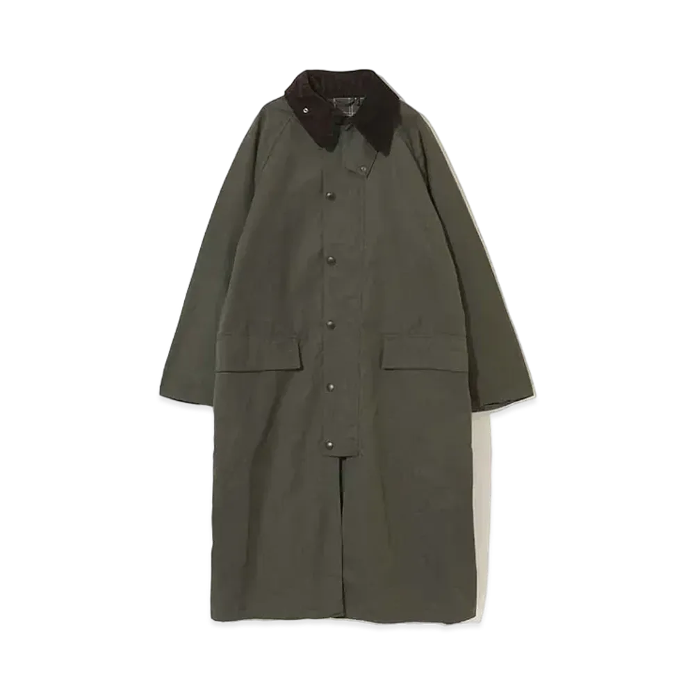 Barbour OS Burghley Peach Skin "Green"