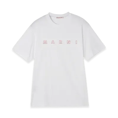 MARNI Crew Neck T-Shirt "White"