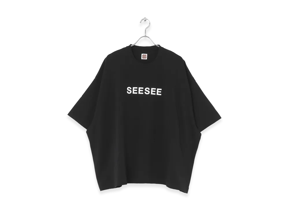 SEE SEE Super Big CC Logo Tee "Black"