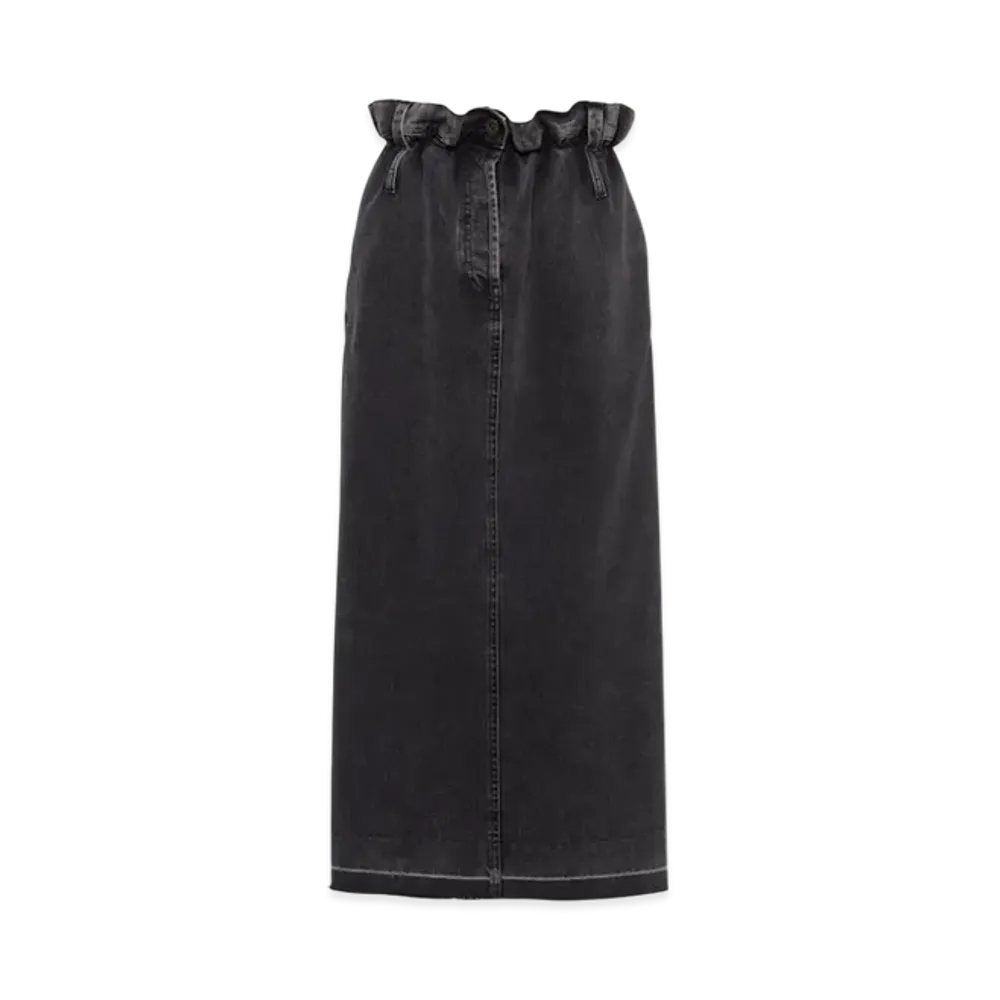 MIU MIU Women's Denim Pencil Skirt "Black"