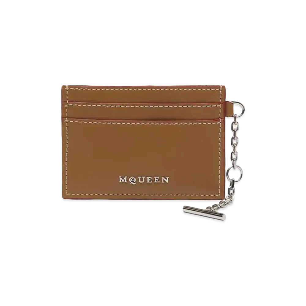Alexander McQUEEN Sling Card Holder "Pecan"