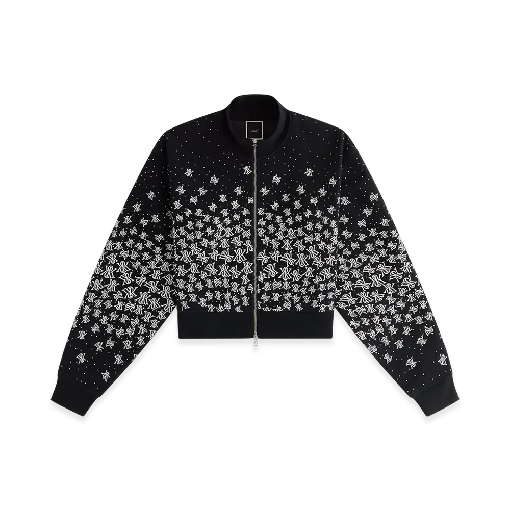 Kith Women Cropped Wyler Falling Crest Jacket "Black"