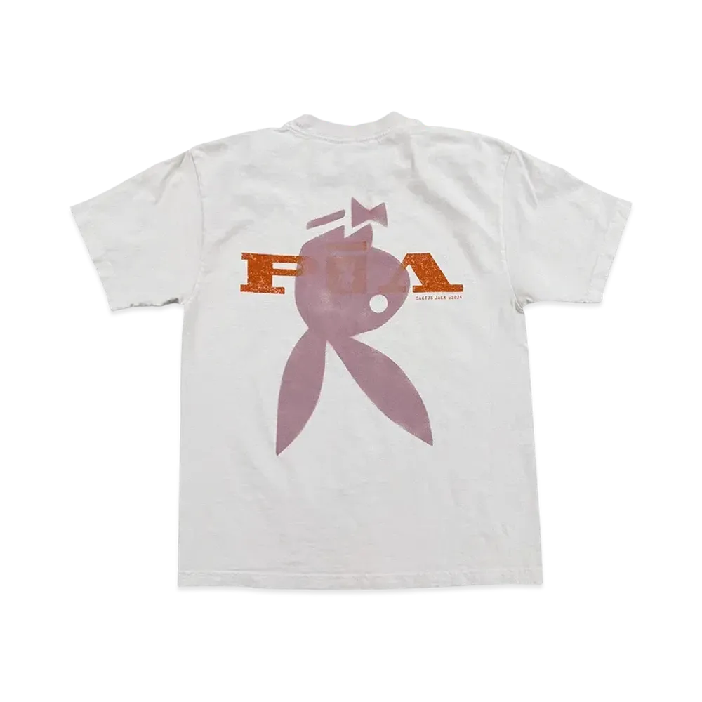 Travis Scott Cactus Jack x Playboy Tee I "White"