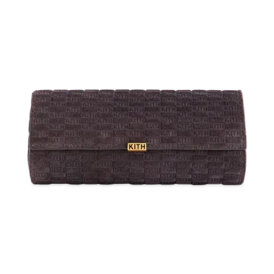Kithmas Monogram Suede Leather 3-Watch Roll "Incognito"