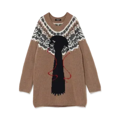 EVANGELION × UNDERCOVER SWEATER "Beige Base"