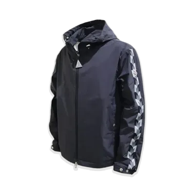 MONCLER Moyse Giubbotto Logo Patch Nylon Jacket "Black"