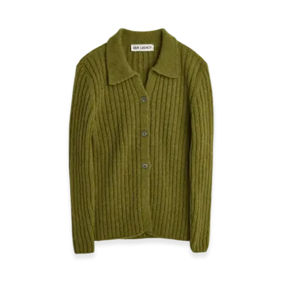 OUR LEGACY Women's Fine Polo Alpaca "Swamp Green"