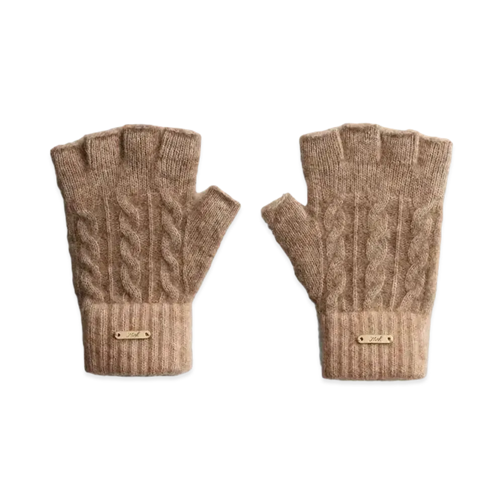 Kith Kithmas Color-blocked Fingerless Gloves "Quicksand"