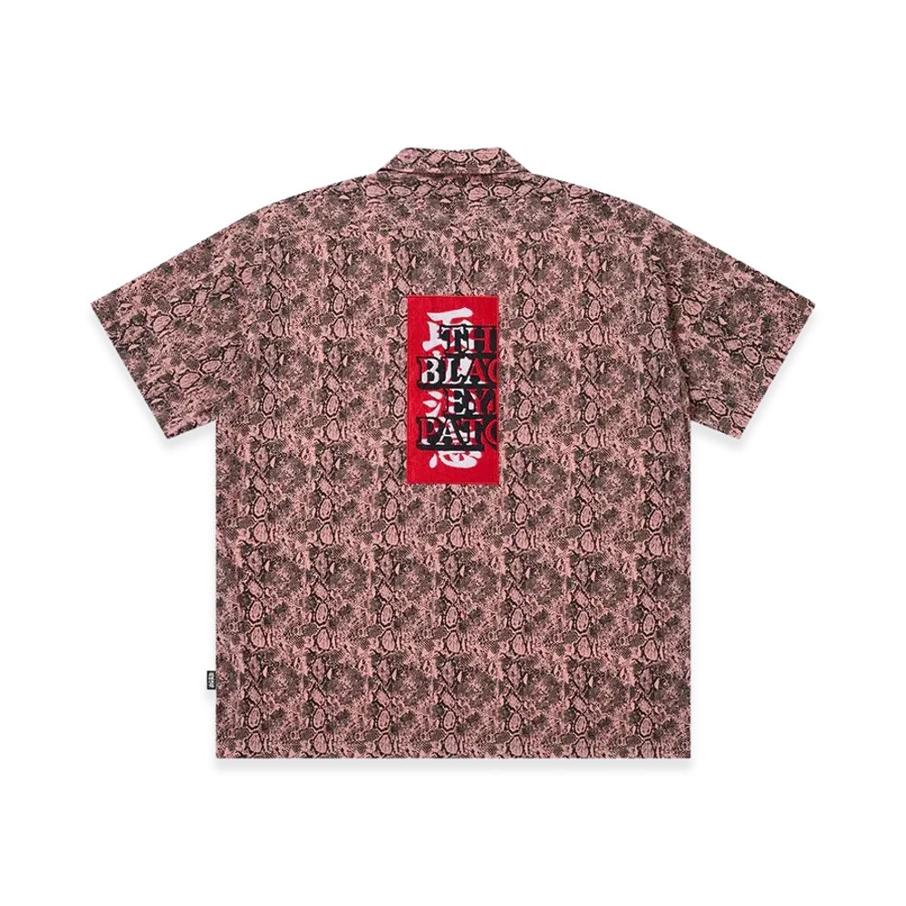 BlackEyePatch Python HWC Label Open Collared S/S Shirt "Apricot"