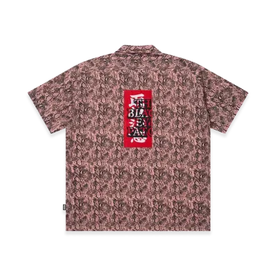 BlackEyePatch Python HWC Label Open Collared S/S Shirt "Apricot"