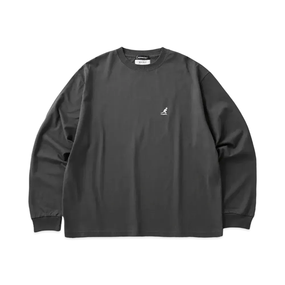 Kangol MONO-MART Exclusive Logo Oversize LS Tee "Charcoal"