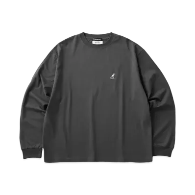 Kangol MONO-MART Exclusive Logo Oversize LS Tee "Charcoal"