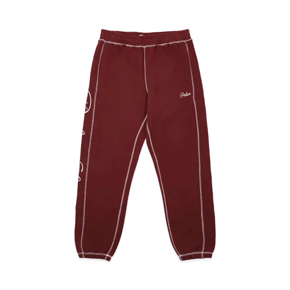 PALACE CHAIN STITCH JOGGERS "Cherry"