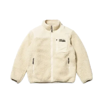 FIRST DOWN STAND COLLAR BOA BLOUSON "Off White"