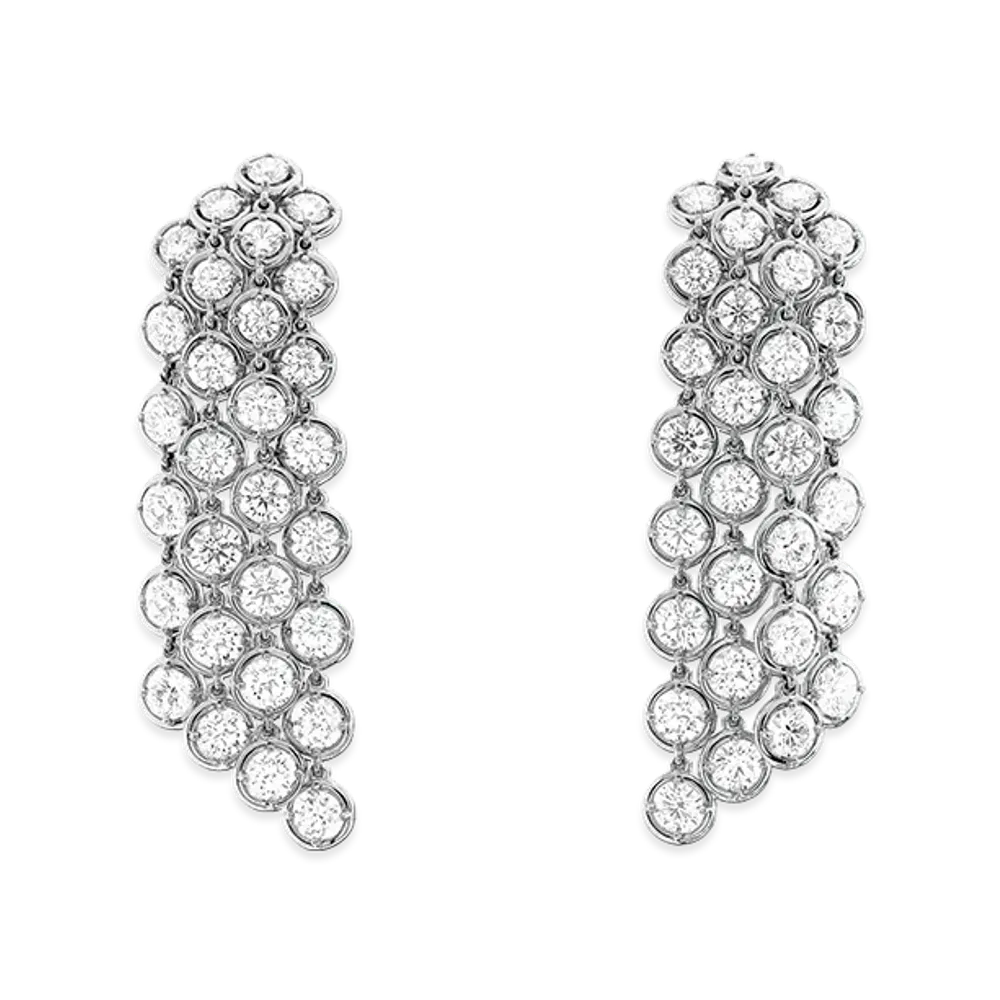 Van Cleef & Arpels Palmyre earrings "18K White gold/Diamond"