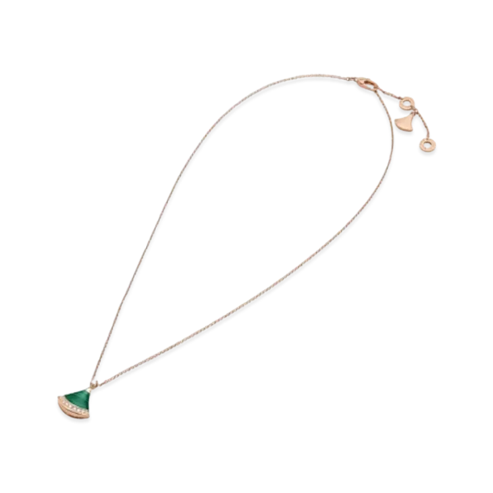 BVLGARI Divas Dream Necklace Diamond Malachite "Green"