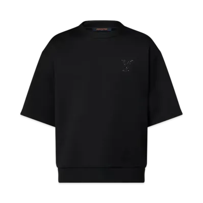 Louis Vuitton Men's LV Embellished Jersey T-Shirt "Noir"