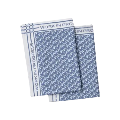 Carhartt WIP Tea Towel Set "White / Blue"