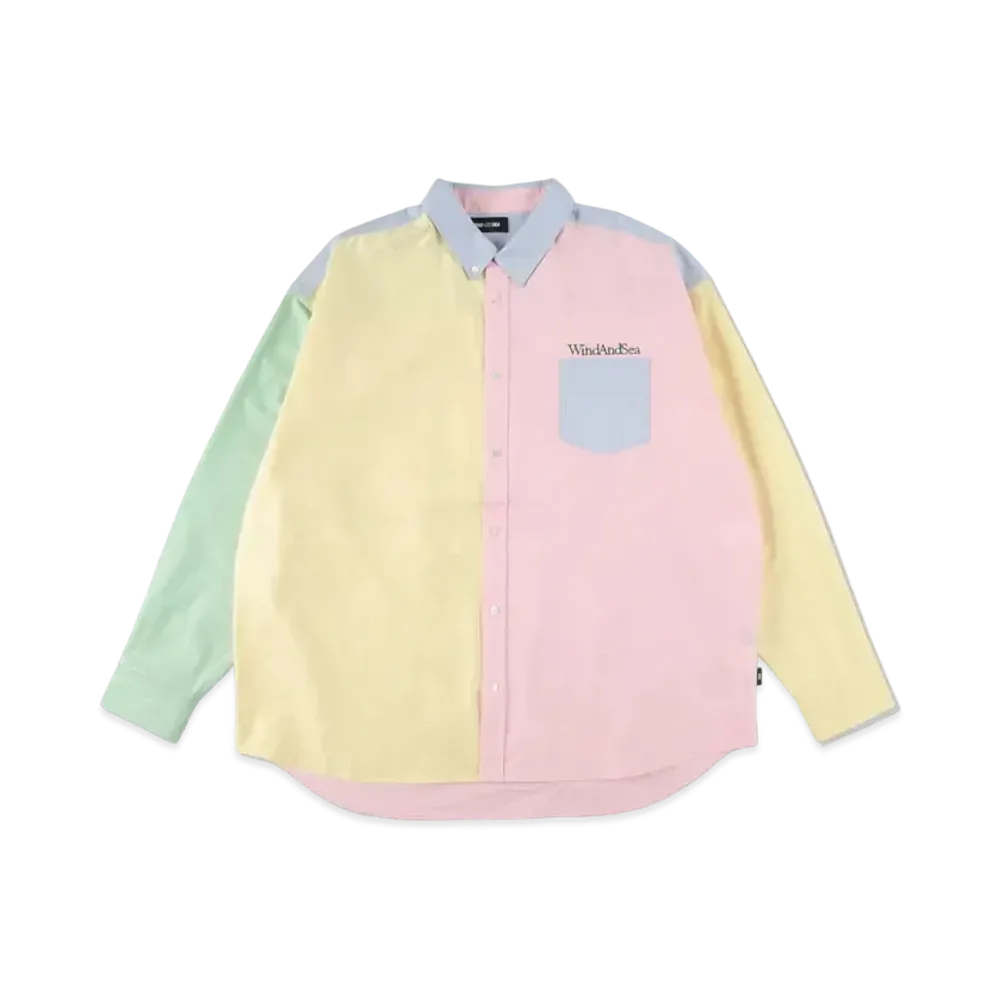 WIND AND SEA SDT Crazy Pattern Shirt "Yellow Pink"