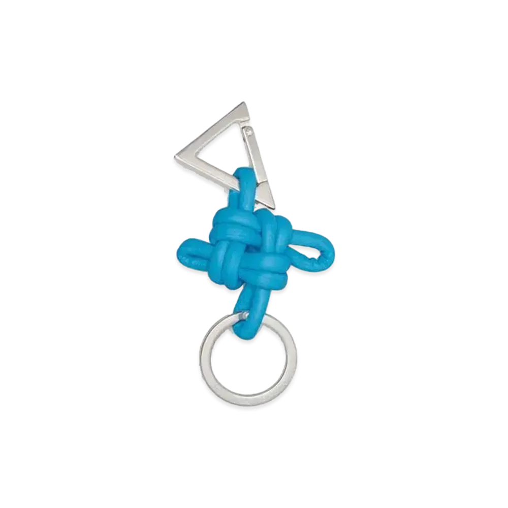Bottega Veneta Key Ring "Sky Blue"